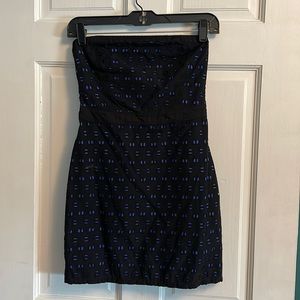 Strapless eyelet dress